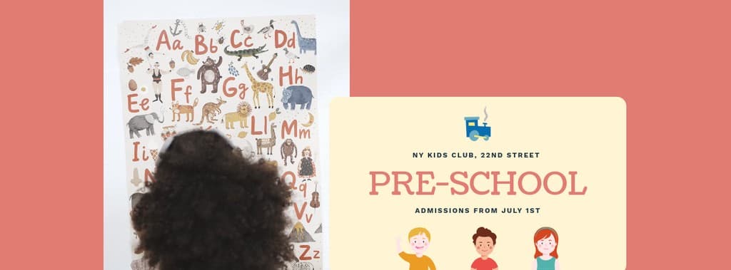 Preschool Admission Children Illustration Video Facebook Video Cover