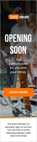 Best Deals Shop Opening Soon Wide Skyscraper