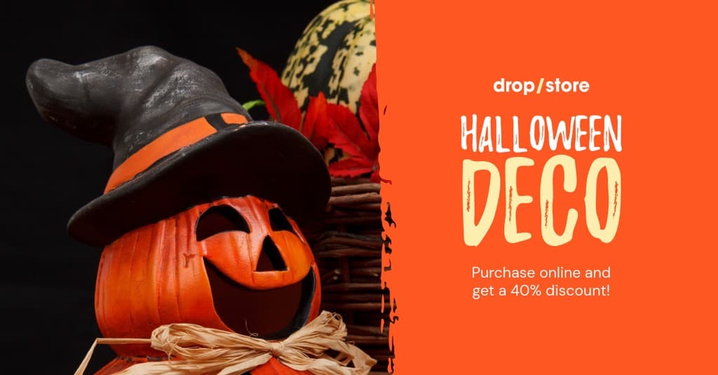 Halloween Deco Online Discount Facebook Sponsored Message