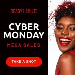 Cyber Monday Take a Smile Shot Square
