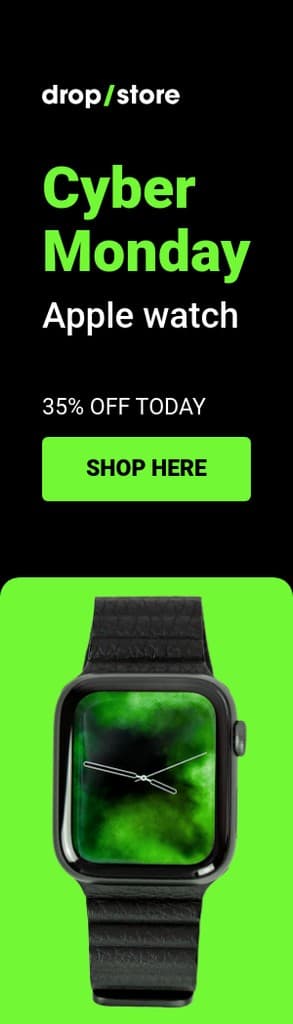 Cyber Monday Green Apple Watch Portrait