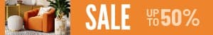 Orange House Furniture Sale Mobile Banner