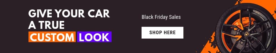 Black Friday Custom Car Rims Top Banner