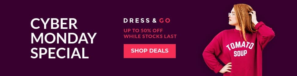 Cyber Monday Special Red Woman Billboard