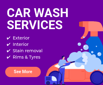 Full Car Wash Service Package Animated Large Rectangle