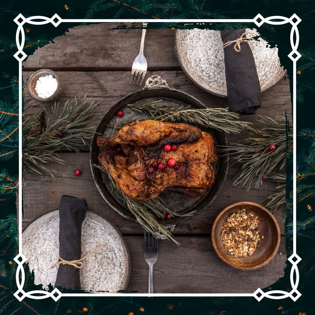Rosemary Chicken Christmas Responsive Square Responsive Square Art