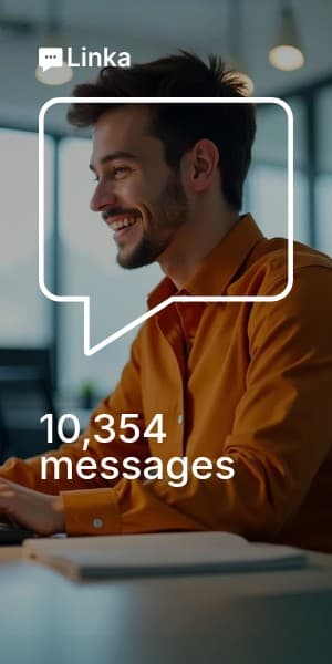 Messages Sent on Linka Animated Half Page