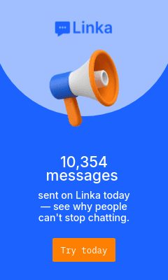 Announce Messages Sent with Linka Animated Vertical Rectangle