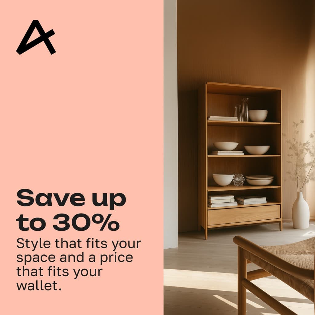 Save up to 30% on Mavis Furniture Animated Facebook Square Post