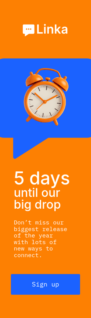 Days until Our Big Drop Linka Animated Portrait