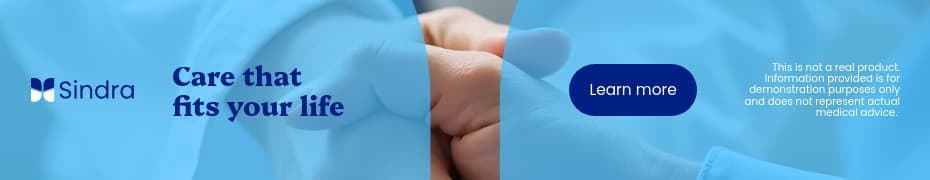 Care that Fits Your Life Sindra Animated Top Banner