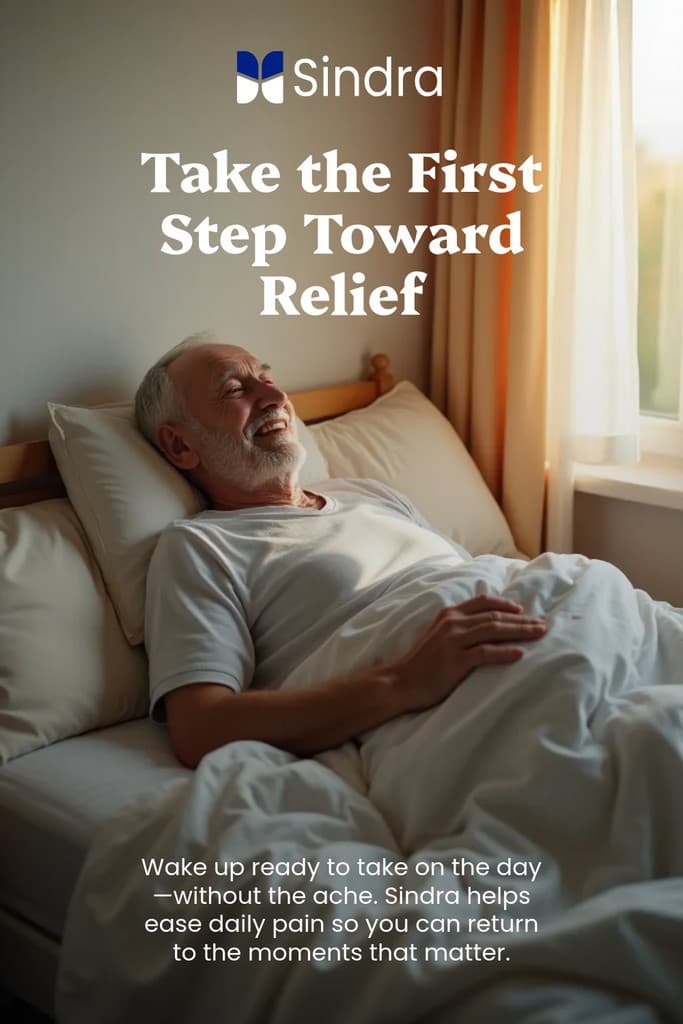 First Step Toward Relief Sindra Animated Pinterest Pin Tall