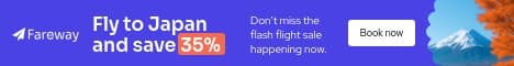 Fly to Japan and Save with Fareway Animated Main Banner