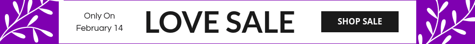 Valentine's Day Purple Love Sale