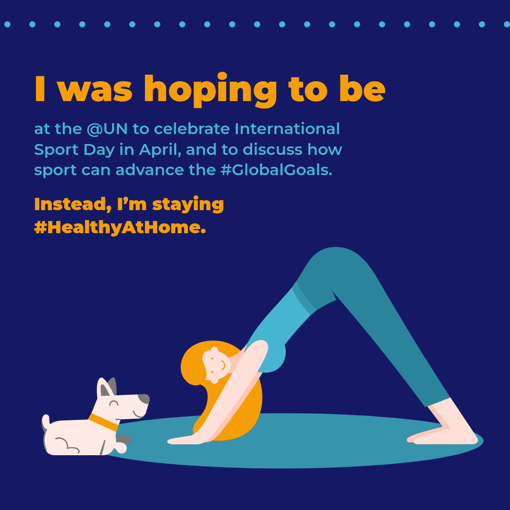 Covid-19 Hope Healthy at Home Instagram Post