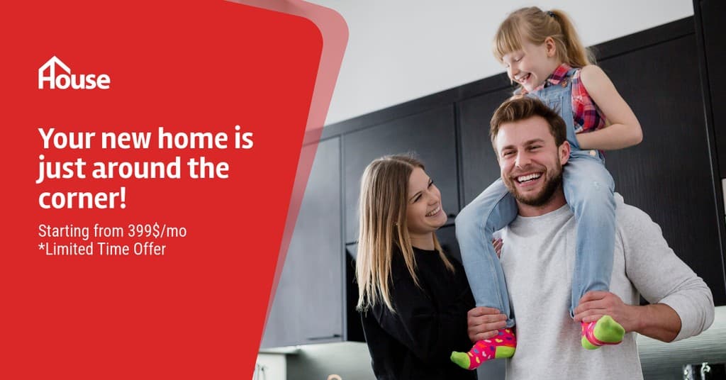 New Family Home Red House Facebook Sponsored Message