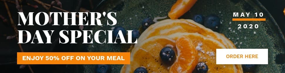 Mother's Day Special Meal Promo Billboard