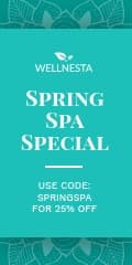 Teal Elegant Spring Spa Special Vertical Banner