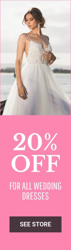 Discount on All Wedding Dresses Portrait