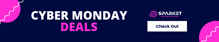 Blue Cyber Monday Pink Deals Top Banner