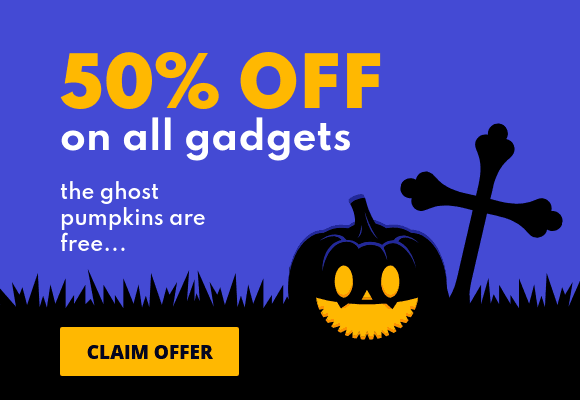 Gadget Sale with Free Ghost Pumpkins Netboard