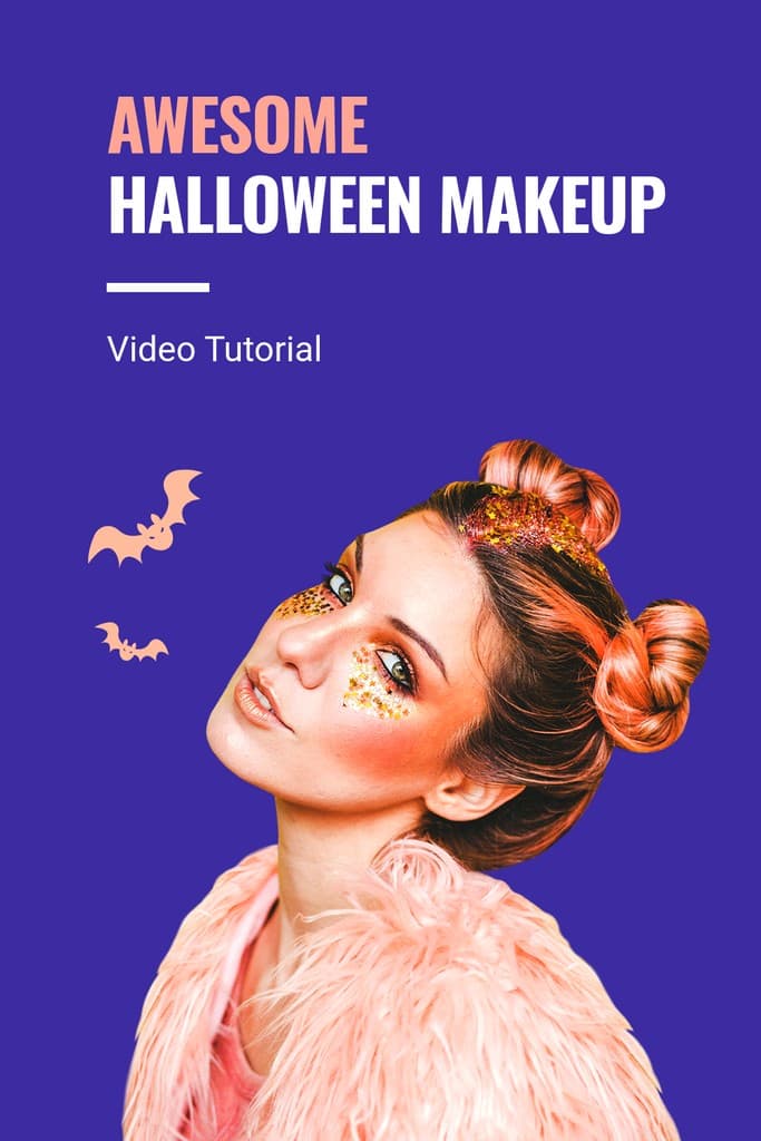Awesome Halloween Makeup Tutorial Pinterest Pin Tall
