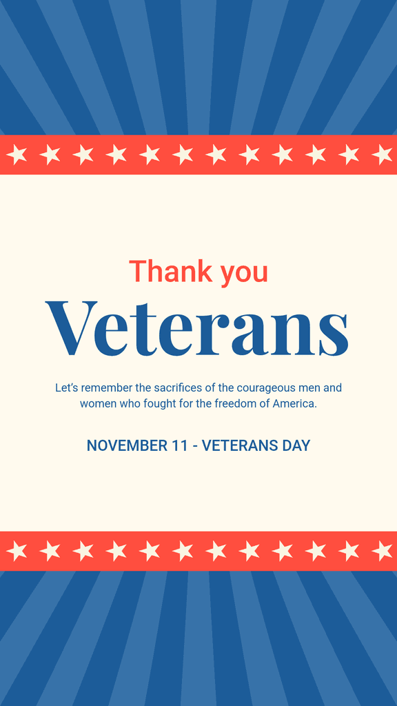 Veterans Day Remember the Sacrifices