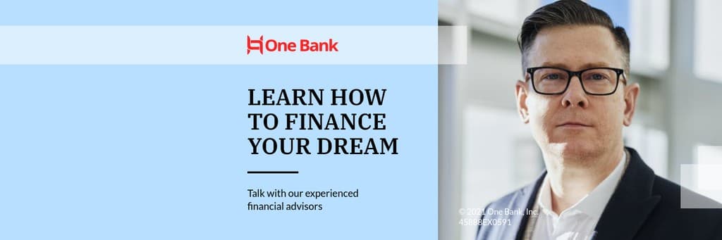 Finance Your Dream Bank Offer X Header