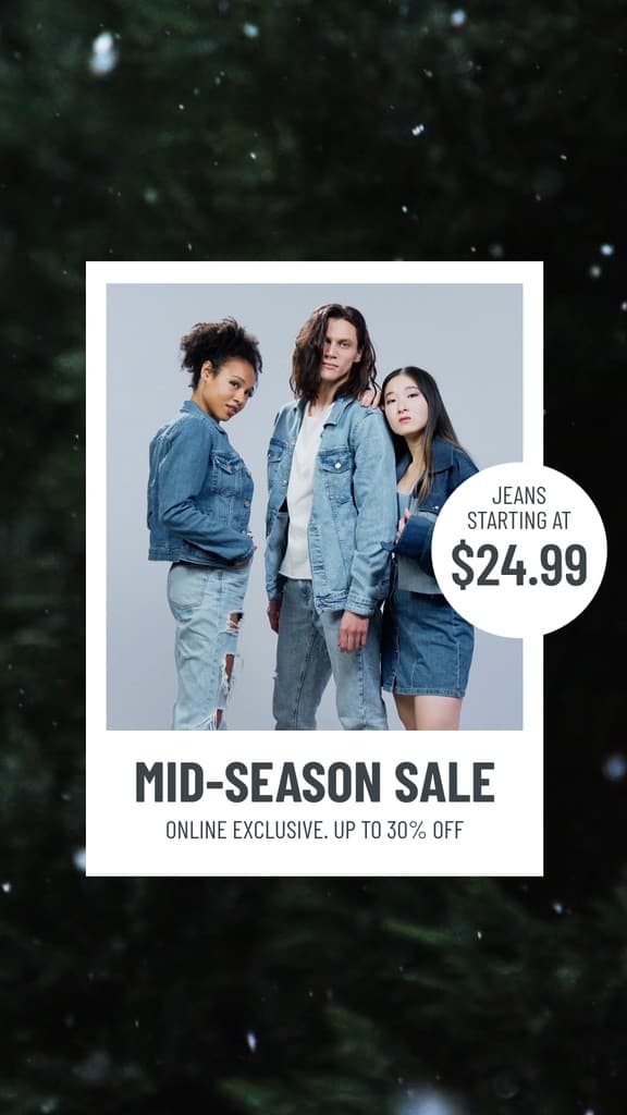 Christmas Mid-Season Jeans Sale Video Video Story