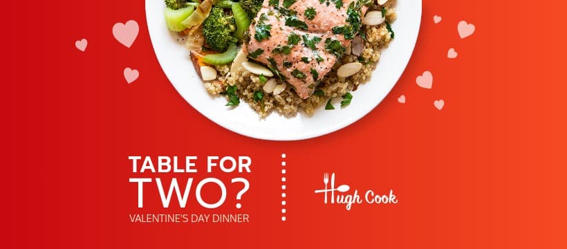 Table For Two on Valentine's Day Facebook Cover