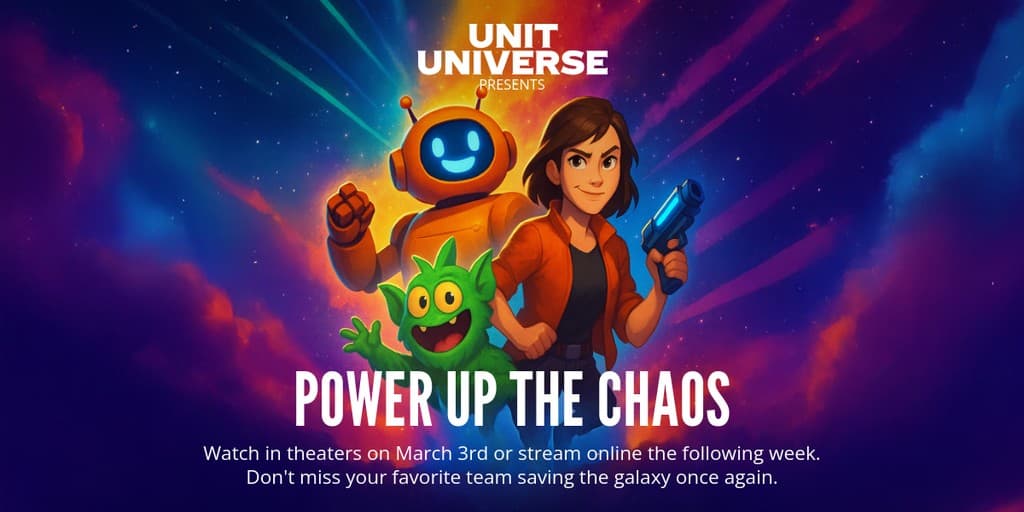 Power Up the Chaos Unit Universe Movie Animated X Image Post