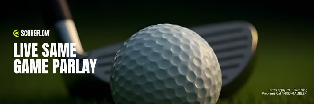 Live Game Parlay Golf Scoreflow Betting Animated X Header