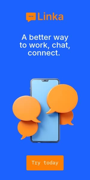 Connect on Mobile with Linka Software Animated Half Page