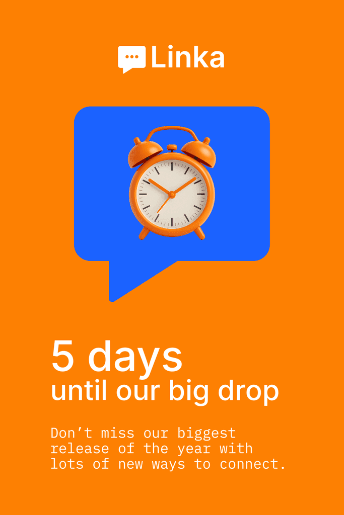 Days until Our Big Drop Linka Animated Pinterest Pin Tall