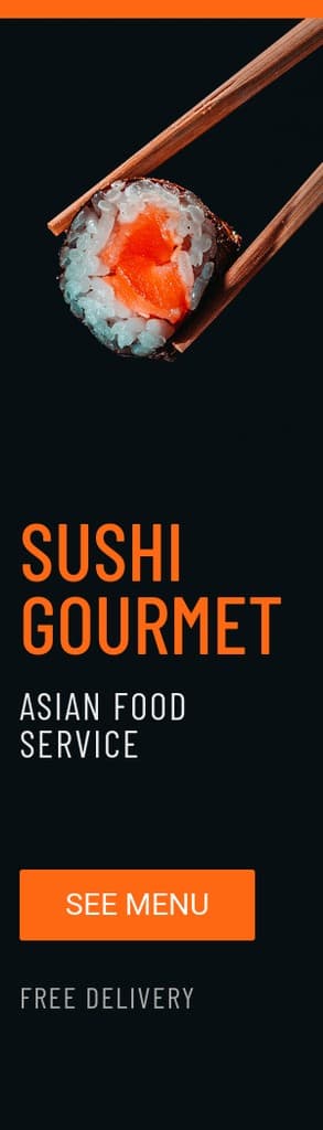 Sushi Gourmet Asian Food Service Portrait
