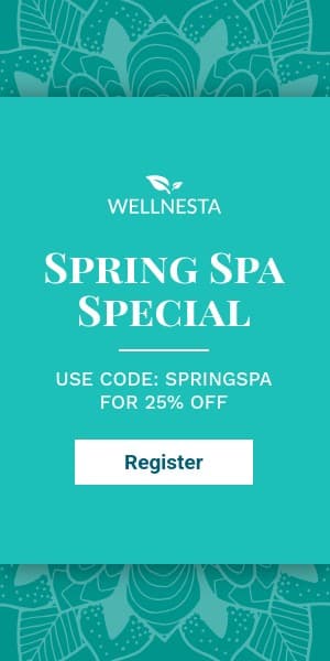 Teal Elegant Spring Spa Special Half Page