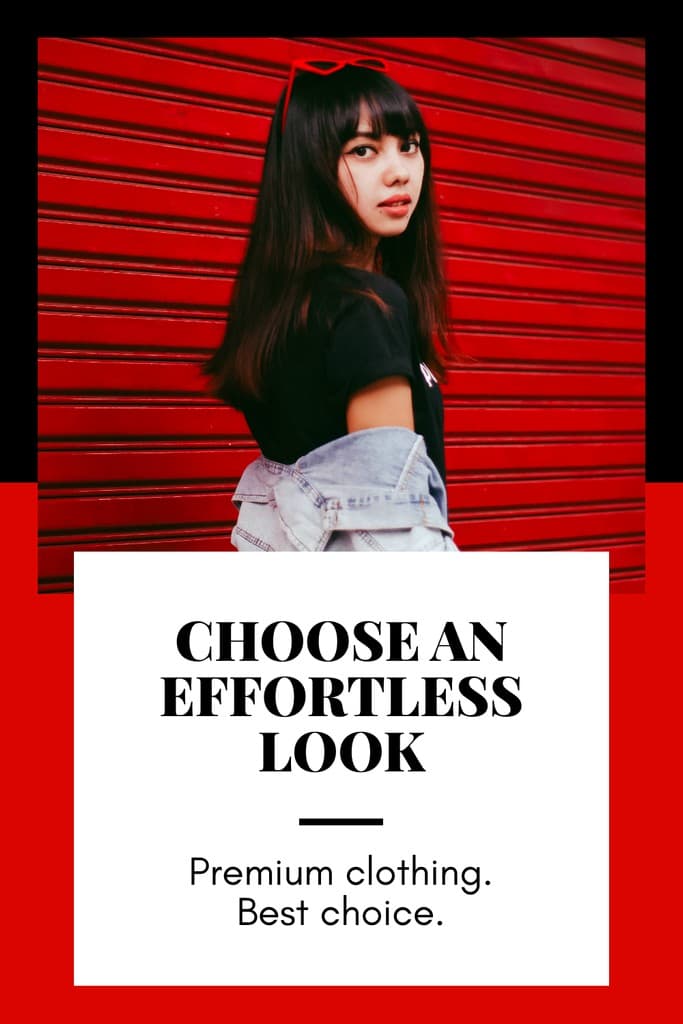 Effortless Look with Premium Clothing Pinterest Pin Tall