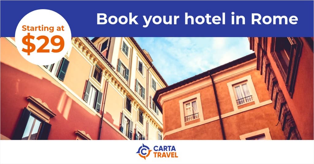 Book Your Hotel in Rome Facebook Sponsored Message