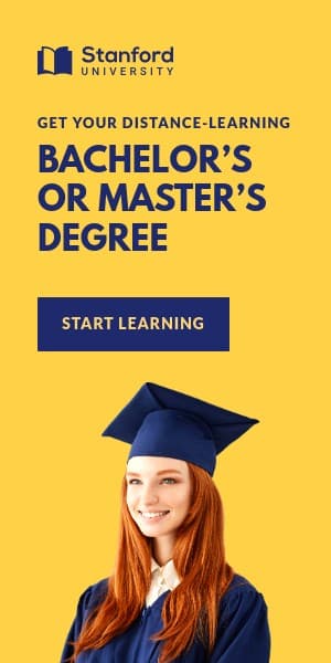 Get Distance Learning Degree Half Page