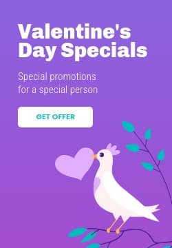 Valentine's Day Dove Specials Triple Widescreen