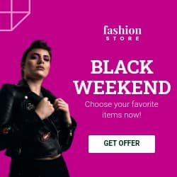 Pink Fashion Black Friday Square