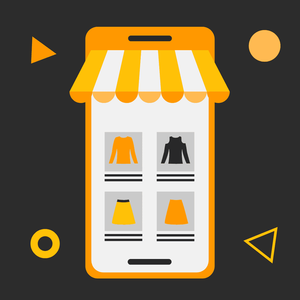 Orange Online Shop Ecommerce Responsive Square Responsive Square Art