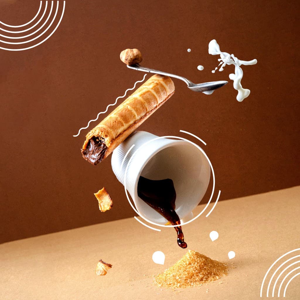 Crunchy Coffee Breakfast Restaurant Responsive Square Responsive Square Art