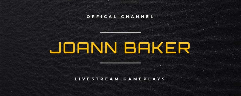 Joann Baker Twitch Cover Twitch Profile Banner
