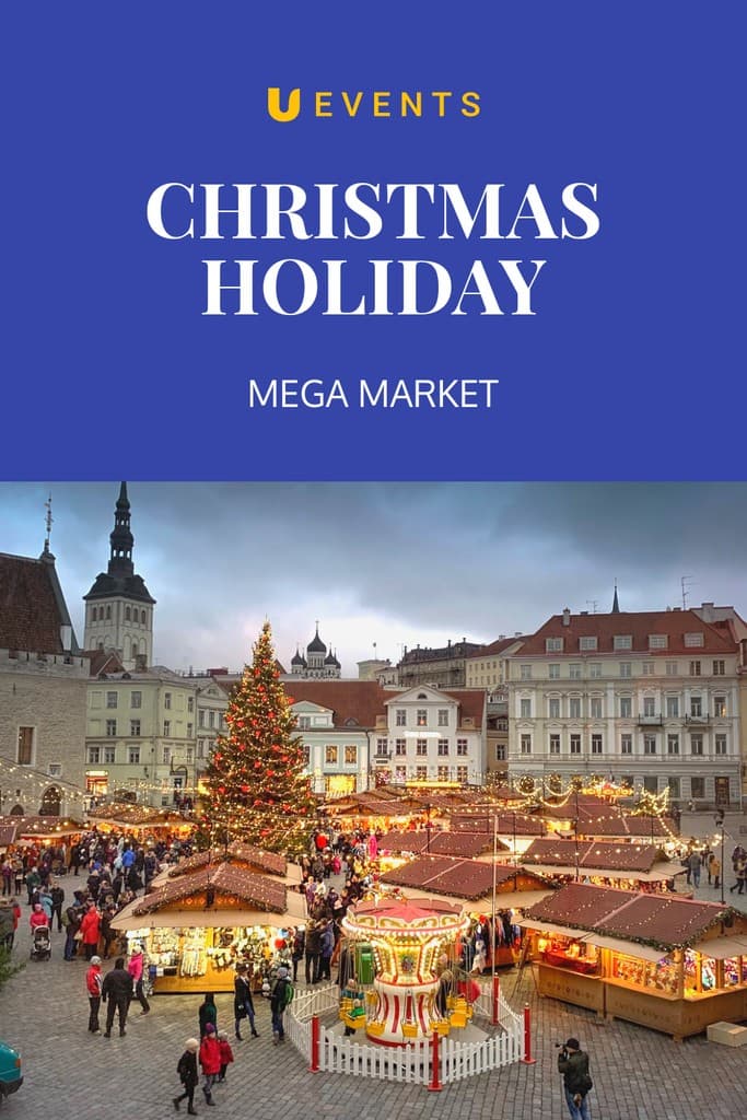Christmas Holiday Mega Market Pinterest Pin Tall