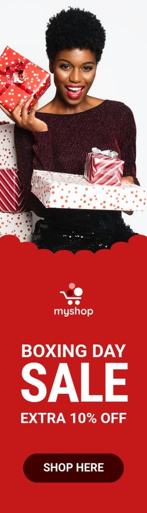 Gift Boxes Boxing Day Sale Portrait