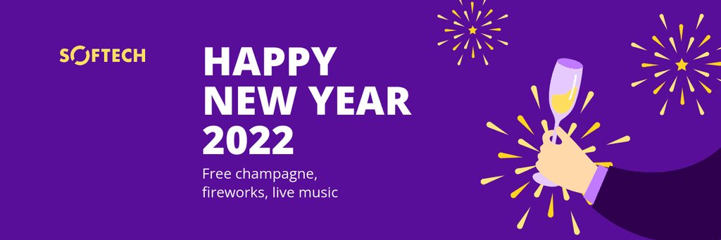 New Year 2022 Party Invitation X Header