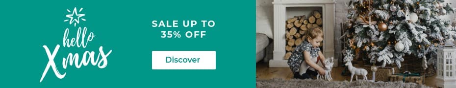 Hello Xmas Christmas Teal Sale Top Banner