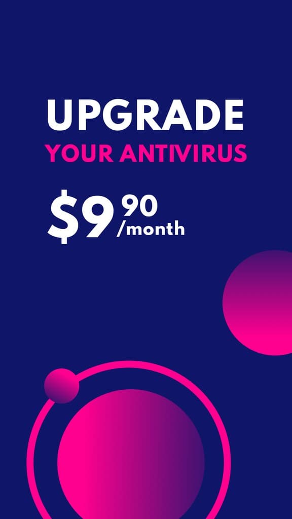 Blue Pink Upgrade Your Antivirus Story