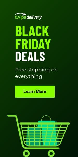 Green Delivery Black Friday Half Page